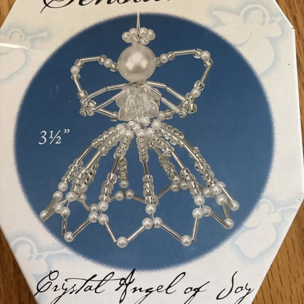 Vtg.CCA Angel sensations Crystal Angel of joy bead kit. New original packaging.￼